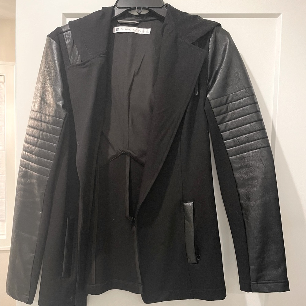 Blanc Noir leather blazer jacket